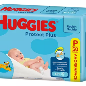 PAÑAL HUGGIES PROTECT PLUS TALLE P x 50u.