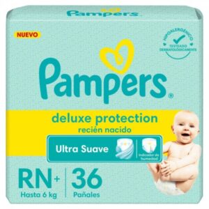 PAÑAL PAMPERS DELUXE PROTECTION TALLE RN+ x 36u.