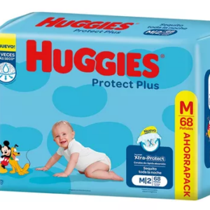 PAÑAL HUGGIES PROTECT PLUS TALLE M x 68u.