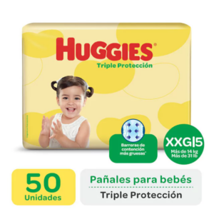 PAÑAL HUGGIES TRIPLE PROTECTION TALLE XXG x 50u.