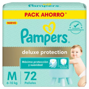 PAÑAL PAMPERS DELUXE PROTECTION TALLE M x 72u.