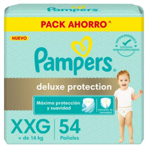PAÑAL PAMPERS DELUXE PROTECTION TALLE XXG x 54u.