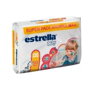 PAÑAL ESTRELLA TALLE XXG x 50u.