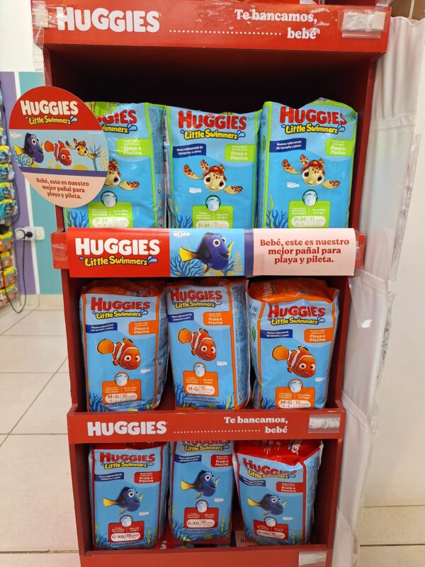 PAÑAL HUGGIES PARA AGUA: PLAYA Y PISCINA G-XG x 10u. - Imagen 3