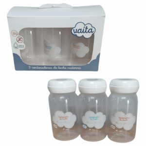 TRES CONTENEDORES DE LECHE MATERNA