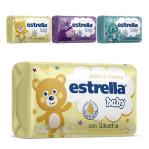 JABON ESTRELLA LILA, AMARILLO O VERDE