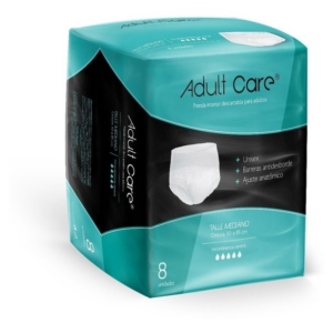 PRENDA INTERIOR ADULTOS ADULT CARE M x 8u.