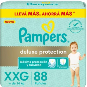 PAÑAL PAMPERS DELUXE PROTECTION TALLE XXG x 88u.