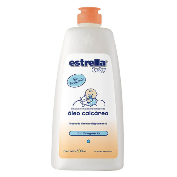 OLEO CALCAREO SIN FRAGANCIA CON EXTRACTO DE ALGODON x 500ML ESTRELLA