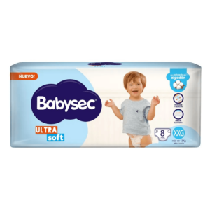 PAÑAL BABYSEC ULTRASEC TALLE XXG x 8