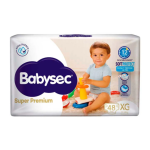 PAÑAL BABYSEC SUPER PREMIUM TALLE XG x 48u.