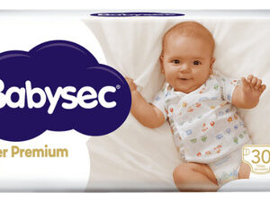 PAÑAL BABYSEC SUPER PREMIUM TALLE P x 30u.