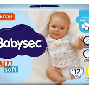 PAÑAL BABYSEC ULTRASEC TALLE P x 12u.