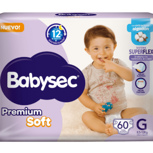 PAÑAL BABYSEC PREMIUM TALLE G x 60u.