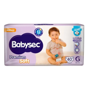 PAÑAL BABYSEC PREMIUM TALLE G x 40u.