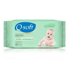 TOALLITAS HUMEDAS ALOE PREMIUM x 50u. QSOFT