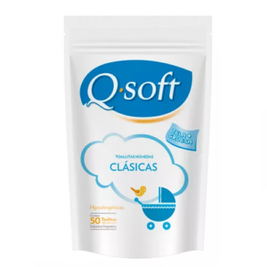 TOALLITAS HUMEDAS CLÁSICAS x 50u. QSOFT