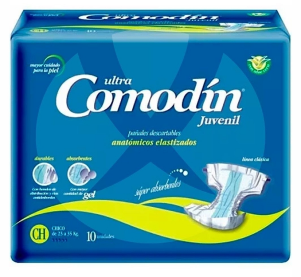 PAÑAL ADULTO COMODIN ANATOMICO CH x 10u.