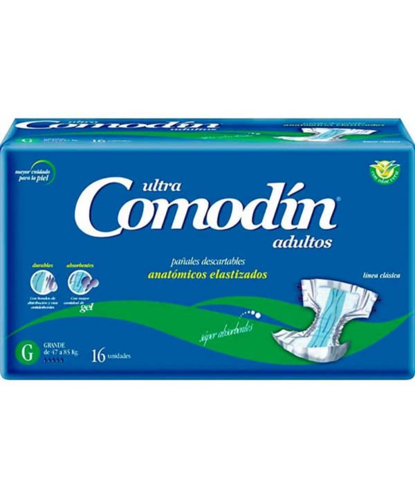 PAÑAL ADULTO COMODIN ANATOMICO G x 16u.