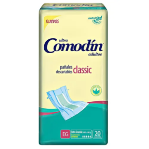 PAÑAL ADULTO CLASICO COMODIN EG x 20u.