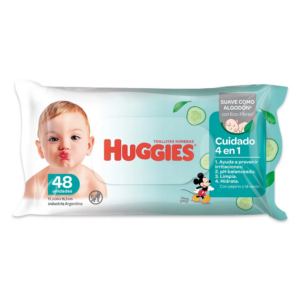 TOALLITAS HUMEDAS CUIDADO 4 EN 1 x 48u. HUGGIES
