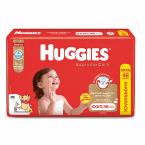 PAÑAL HUGGIES SUPREME CARE TALLE XXXG x 48u.