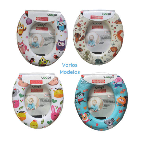 ADAPTADOR DE INODORO ACOLCHONADO CON CLIP LOVE