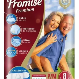 PAÑAL ADULTO PREMIUM PROMISE P/M x 8u.