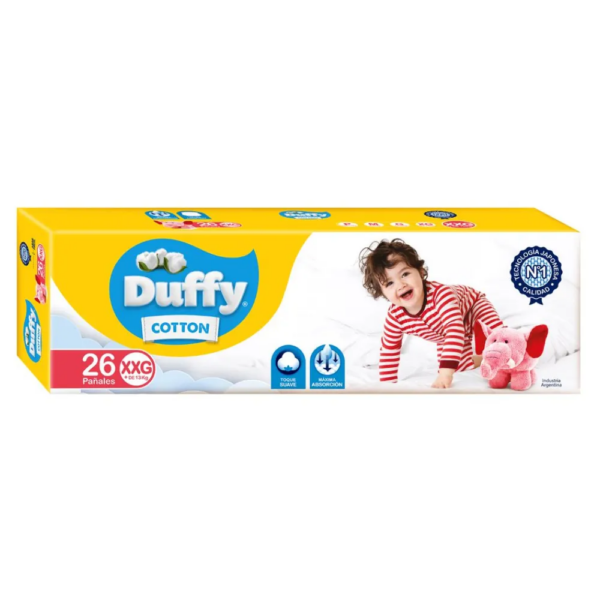 PAÑAL DUFFY COTTON HIPER PACK TALLE XXG x 26u.