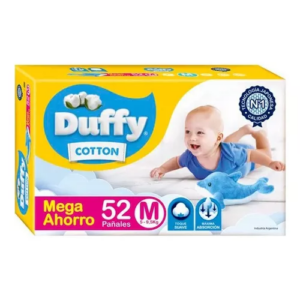 PAÑAL DUFFY COTTON MEGA AHORRO TALLE M x 52u.