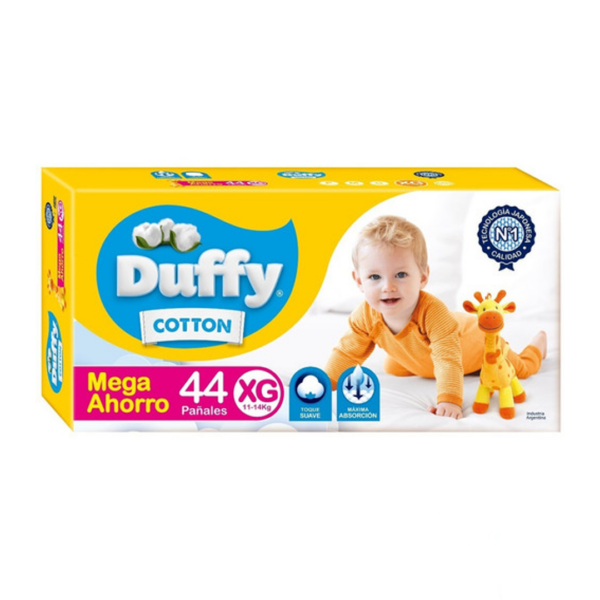 PAÑAL DUFFY COTTON MEGA AHORRO TALLE XG x 44u.