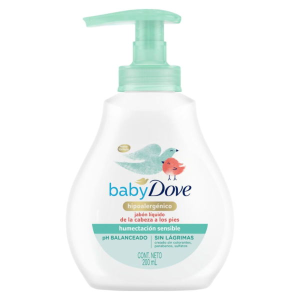 JABON LIQUIDO HUMECTACION SENSIBLE 200ML BABY DOVE
