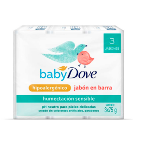 JABON EN BARRA HUMECTACION SENSIBLE BABY DOVE