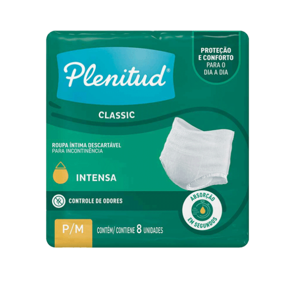 ROPA INTERIOR PLENITUD CLASSSIC P/M x 8u.