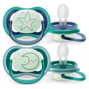 AVENT SCF376/13 CHUPETE ULTRA AIR DECO NIGHT TIME LUMINOSO X2 (6-18M) NENE