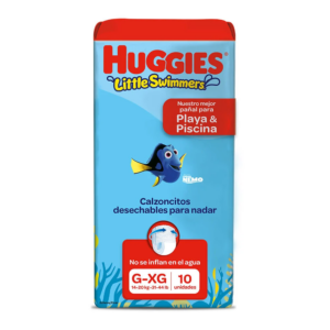 PAÑAL HUGGIES PARA AGUA: PLAYA Y PISCINA G-XG x 10u.