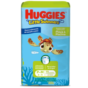 PAÑAL HUGGIES PARA AGUA: PLAYA Y PISCINA P-M  x 10u.
