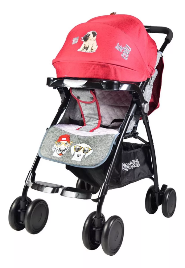 COCHECITO DE PASEO BIPOKIDS CON CALCO DE PERROS - Imagen 8