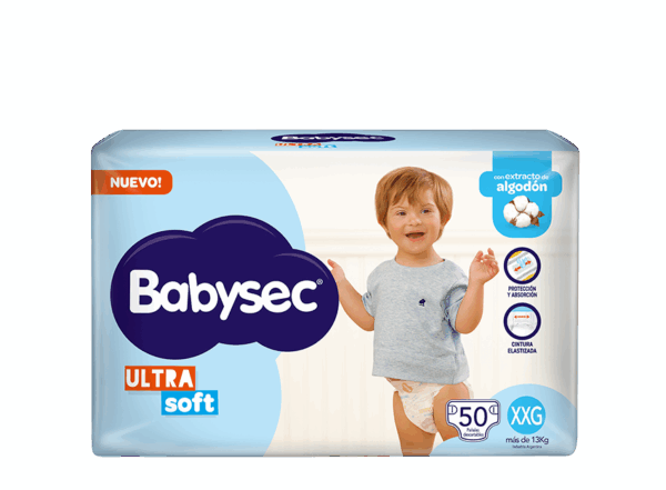 PAÑAL BABYSEC ULTRASEC TALLE XXG x 50