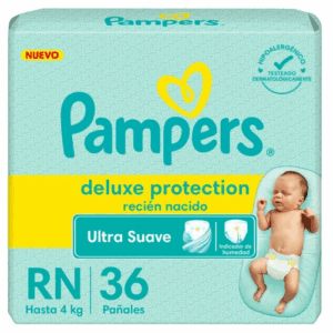 PAÑAL PAMPERS DELUXE PROTECTION TALLE RN x 36u.