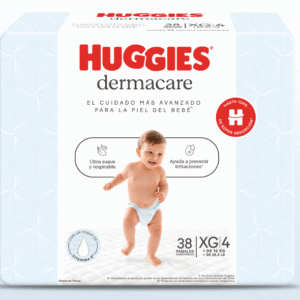 PAÑAL HUGGIES DERMACARE TALLE XG x 38u.
