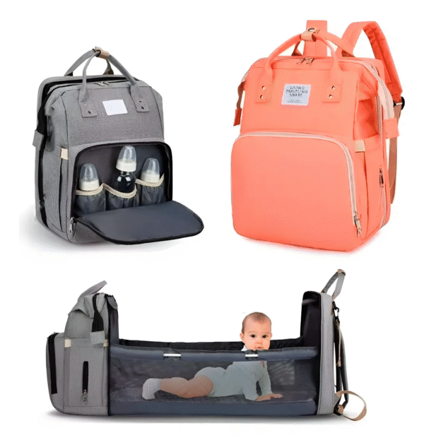 MOCHILA MATERNAL CON CAMBIADOR/CUNA