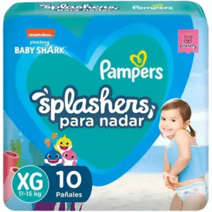 PAÑAL PAMPERS SPLASHERS PARA AGUA: PLAYA Y PISCINA XG x 10u.